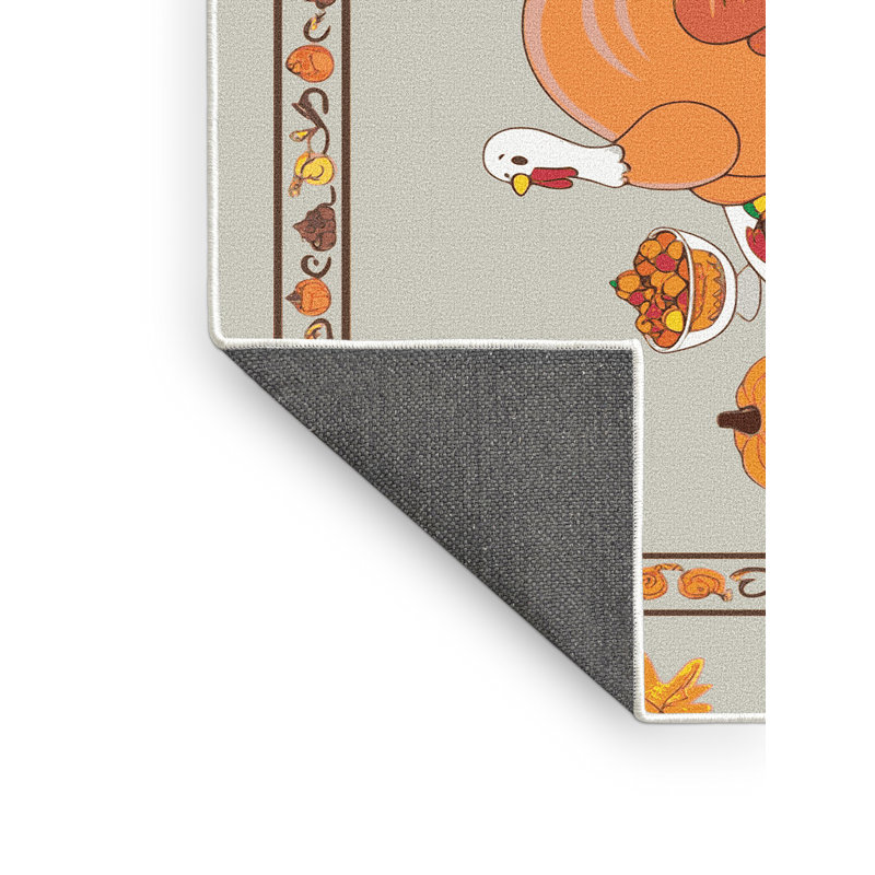 Tapis des fêtes de fin d'année The Holiday Aisle®, Rectangle 6 pi x 9 pi