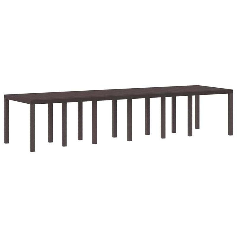 Garden Table, Brown, 73cm H x 350cm W x 100cm D