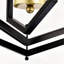 8-Light Lantern Tired Farmhouse Ceiling Hanging Light Black Chandelier Metal Modern Pendant Light