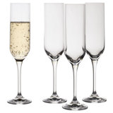 Mikasa Upton Flute Glasses, Set Of 4, 8 Ounce