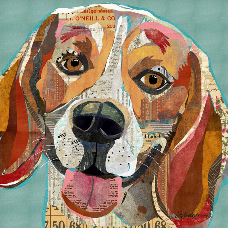 "Beagle" par Traci Anderson, impression sur toile tendue