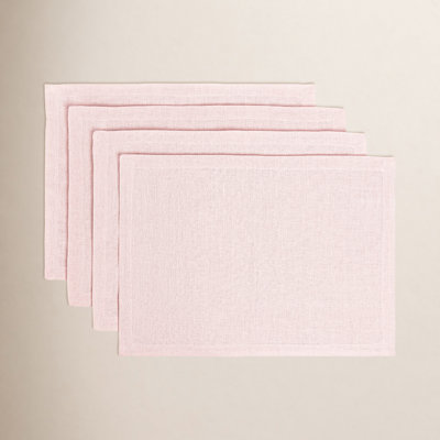 Over&Back 100% Linen Woven Placemats, Set of 4