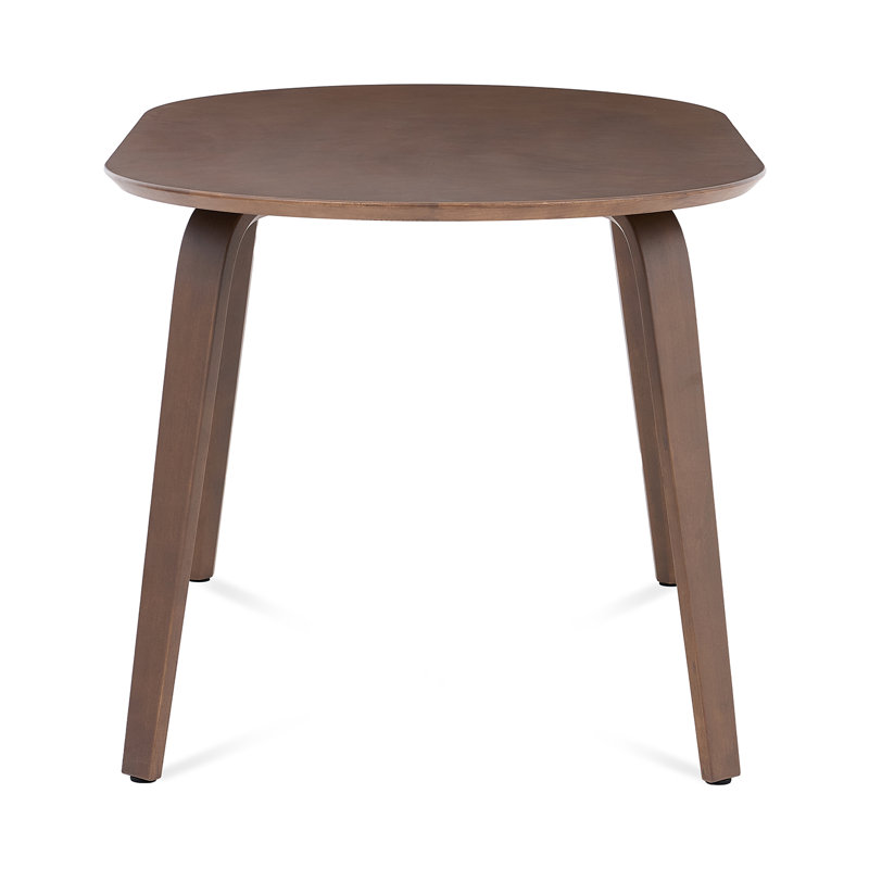 Birchstone Round Edge Oval Dining Table, Walnut