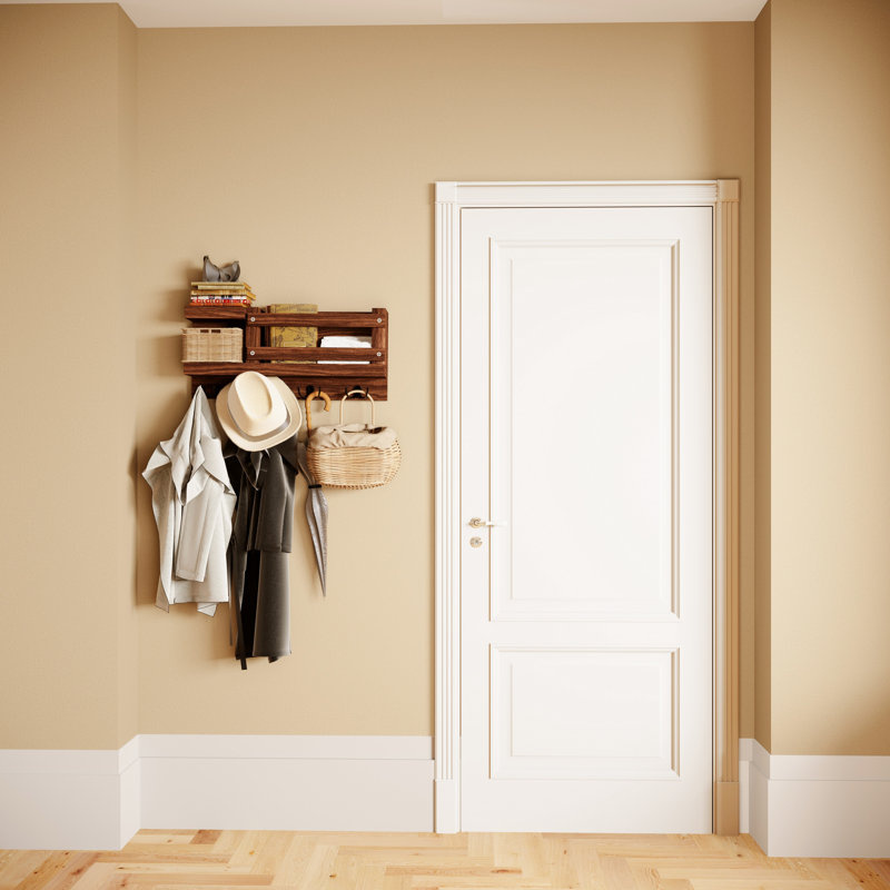 Tablette décorative en bois massif 2 pièces Lafollette