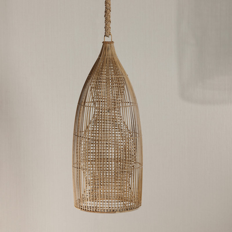 Buri Weave Pendant Light Shade, Bottle