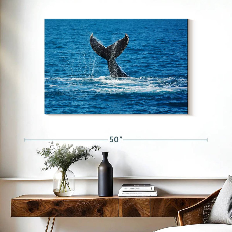 Brampt Whale Tail View, 26" H x 39" W