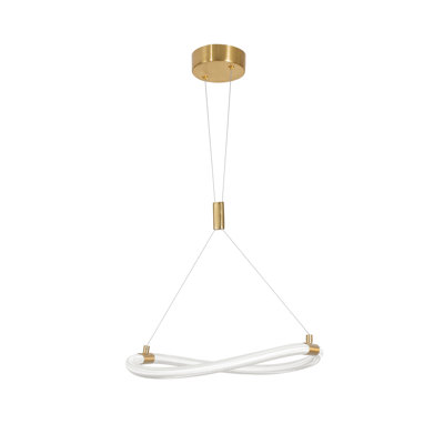 1 - Light Gold LED Unique/Statement Pendant