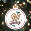 Xmas Bah Humbug Holly Wooden Bauble Plaque