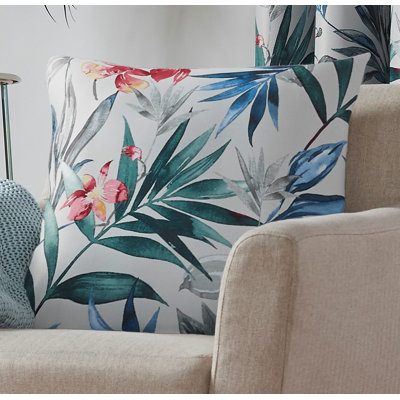 Aquila Floral Square Throw Pillow Cover