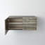Abstract Block Cabinet-Right-Silver