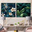 Ohiowa - Ensemble de 2 collages floraux carrés-101848078-101848079
