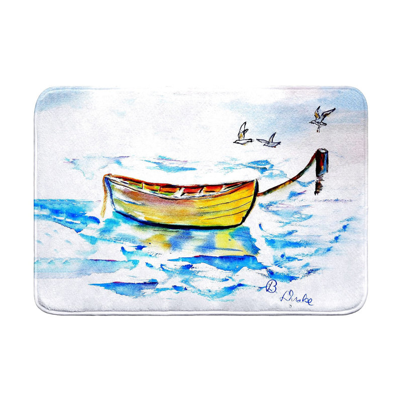 Tapis de bain jaune, Simple - L 24 po x l 36 po