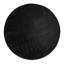 Guillen Round Mango Wood Drum End Table with Combed, Black