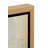 Gold Canvas Abstract Framed Wall Art with Gold Frame