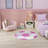 Zoomie Armita Machine Washable 5' x Round Pink Indoor Rug