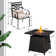 Square 4 - Person 28.35'' Long Dining Set With Cushions