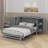 Elegant Murphy Bed With Built-In Side Storage Cabinets And Woven Design-111173673-111173670