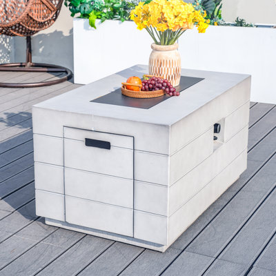 Mireno Propane Outdoor Fire Pit with Lid