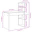 Desk Engineered Wood Medium Desk-1803893390