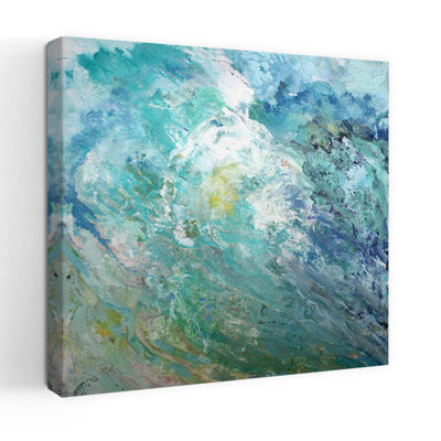 Art contemporain, plage contemporaine, océan, art mural