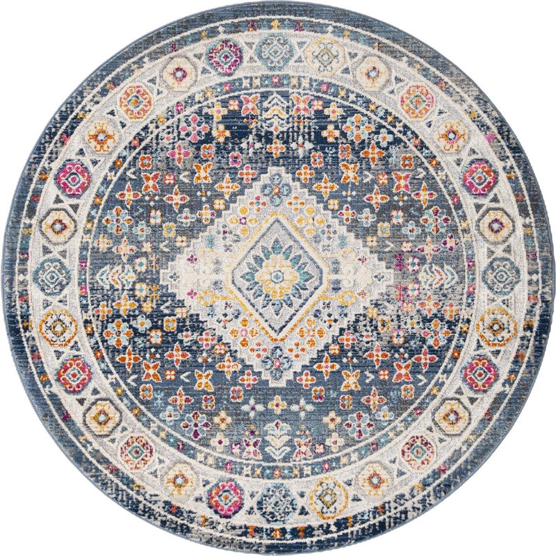 Oriental Indoor Rug, Round 3'7"