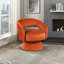 Fauteuil d'appoint pivotant de luxe moderne en velours de bois massif 1pc-1334353909