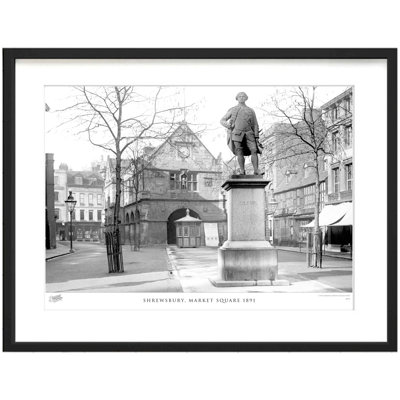 Shrewsbury, Market Square 1891 - Single Picture Frame Print
