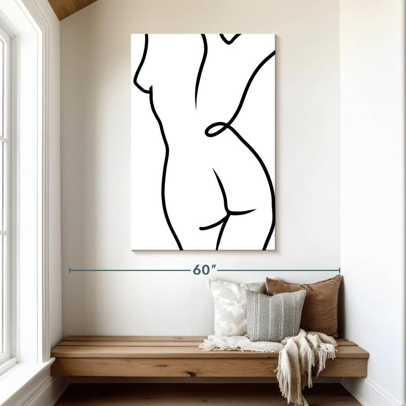 Leisha Line Nude IV, H 48 po x l 32 po