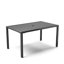 Aylesbury Rectangular Metal Outdoor Dining Table With Umbrella Hole , 150cm cm W 90cm cm D-844226934-808669235