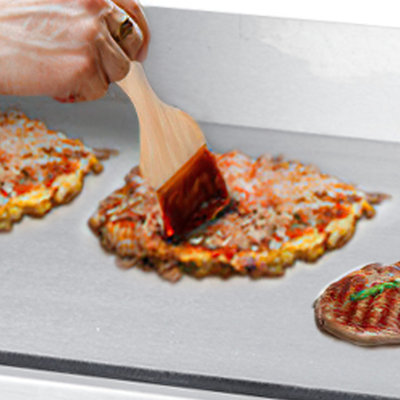 High-Power Electric Griddle for Home & Restaurant – 18" Stainless Steel Flat Top Grill, 1600W/3000W, Adjustable Temp 122°F-572°F, Nonstick Teppanyaki Plate
