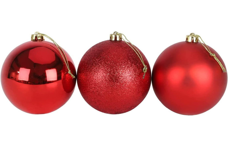 Polyvinyl Chloride (PVC) Bauble, 15cm H x 15cm W x 15cm D, Red