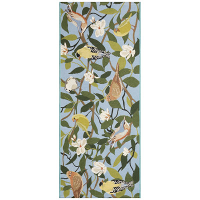 Tapis d'intérieur / d'extérieur à motif floral Bismarck
