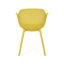 Chaise d'extérieur de style moderne en polypropylène jaune avec fonction de corrosion et support stable