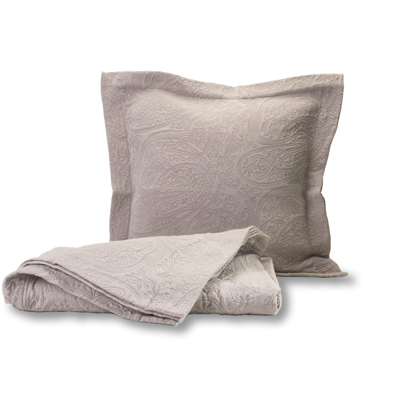 Kaitlyn Cotton Blend Envelope Sham, Taupe