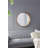 31.5" Round Pine Wood Mirror