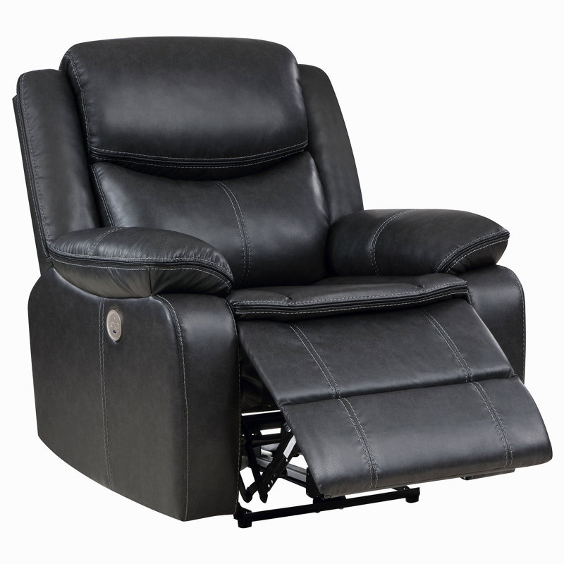 Fauteuil inclinable électrique Salerno, Gris foncé