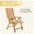 2 Piece 4" Thick High Back Chair Cushion Indoor and Outdoor Seat / Back Cushions with Straps-1302235198