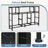 Multi-Functional TV Stand with 8 Drawers & LED Lights-227550851