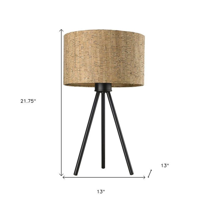 Hatchett Metal Table Lamp, 21.75" H x 13" W x 13" D