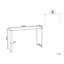 Nurlana 120cm Glass Top Console Table-1006577475
