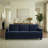 89'' Upholstered Sofa, Modern 3 Seater Corduroy Couch With Square Armrests-2128305169