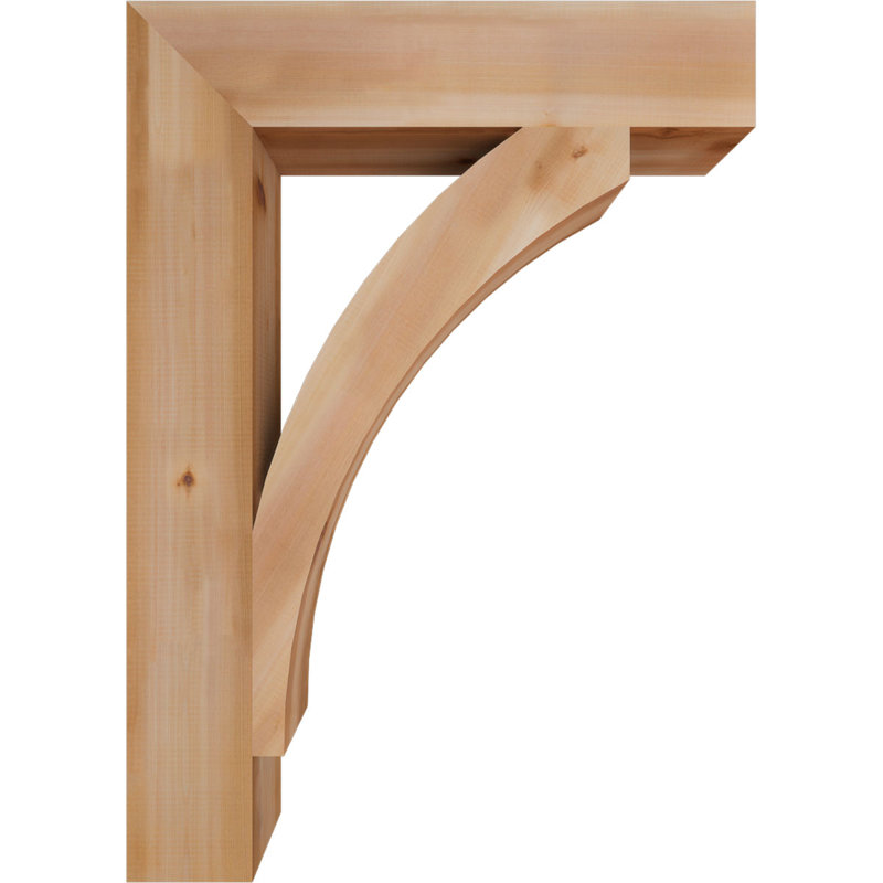 Thorton Block Bracket, Western Red Cedar (Smooth), 42" H x 6" W x 30" D