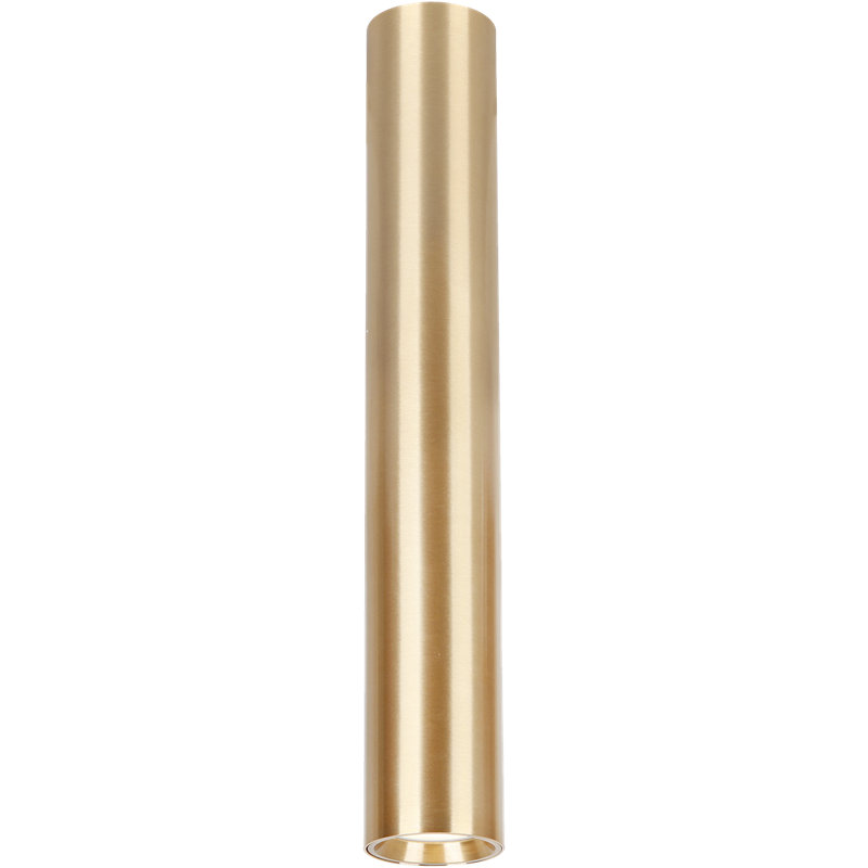 Genesis Flush Ceiling Light, Gold, 40cm H x 6cm W x 6cm D