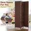 Paravent pliable cloison de séparation en bois 6 pi-51287921-51287923
