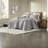 Durable Linen Bedding Sets, Gray King Size With Modern Gray Finish