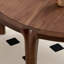 Table de bout ronde en noyer noir-107124058