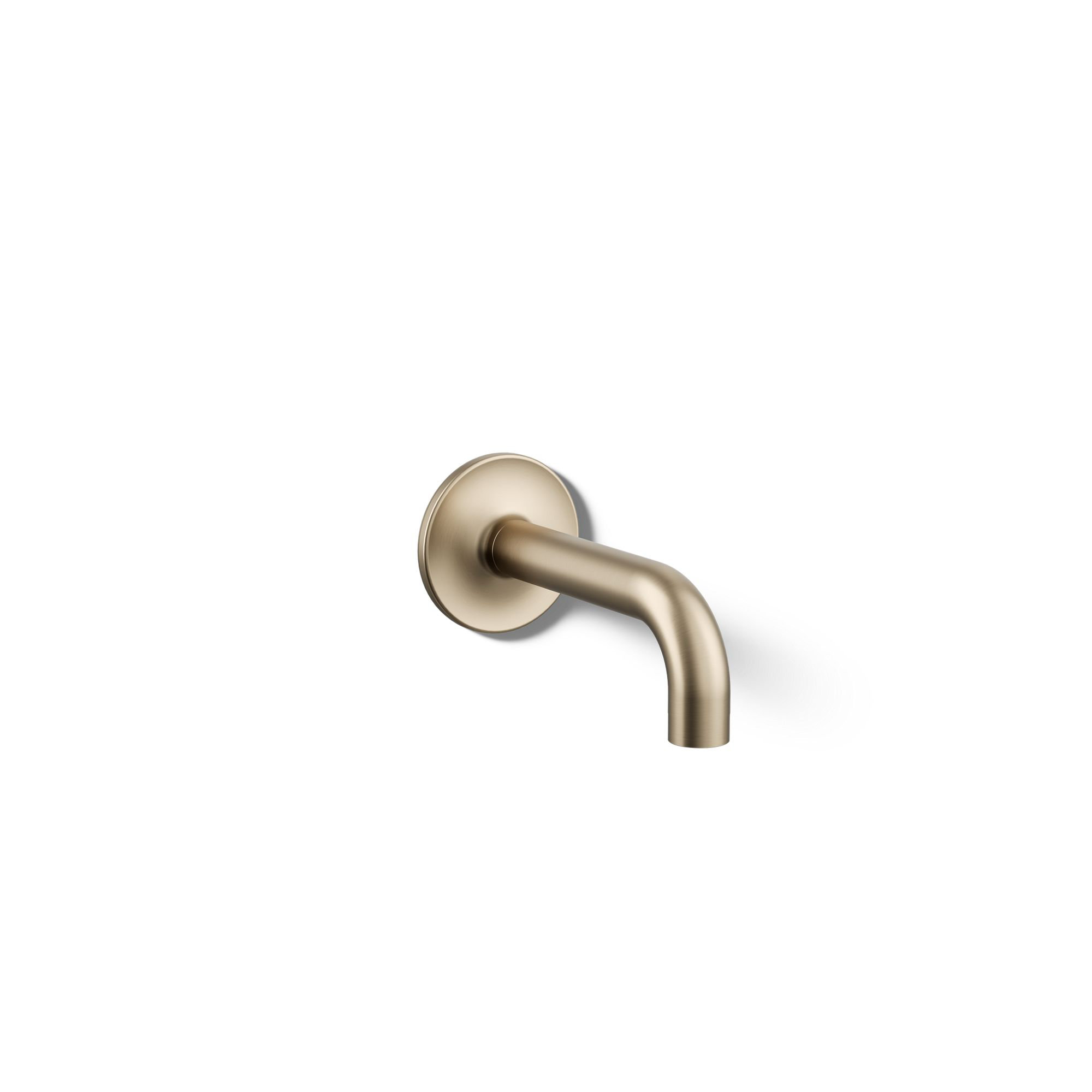 Purist Wall Mounted Tub Spout, Vibrant Brushed Bronze