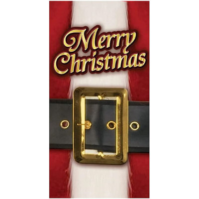 PMU Christmas Santa Belt Door Cover 25 x 5 1pkg Pkg1