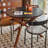 Black Round Sintered Stone Dining table
