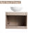 Deonn 24" Wall-Mounted White Oak Single Bathroom Vanity with Ceramic Basin